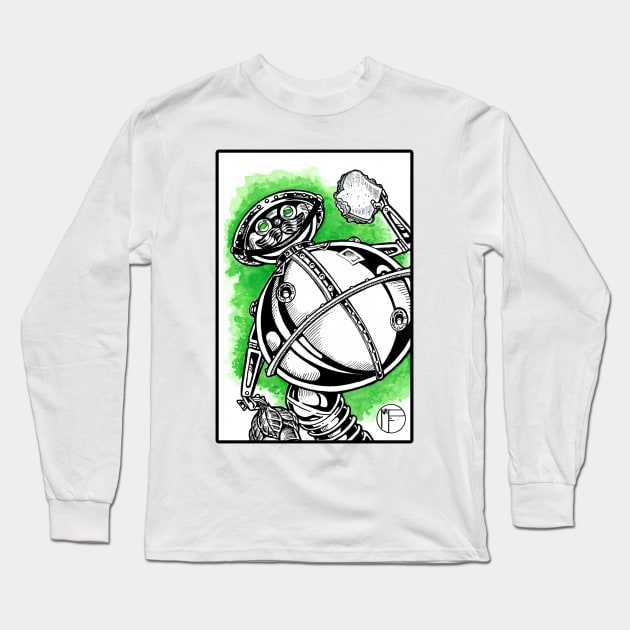 Tik Tok of Oz - Wind Up Man - Wizard of Oz Long Sleeve T-Shirt by Nat Ewert Art